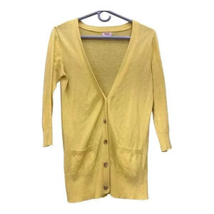 Mossimo Women’s‎ Small Yellow Button Front Cardigan